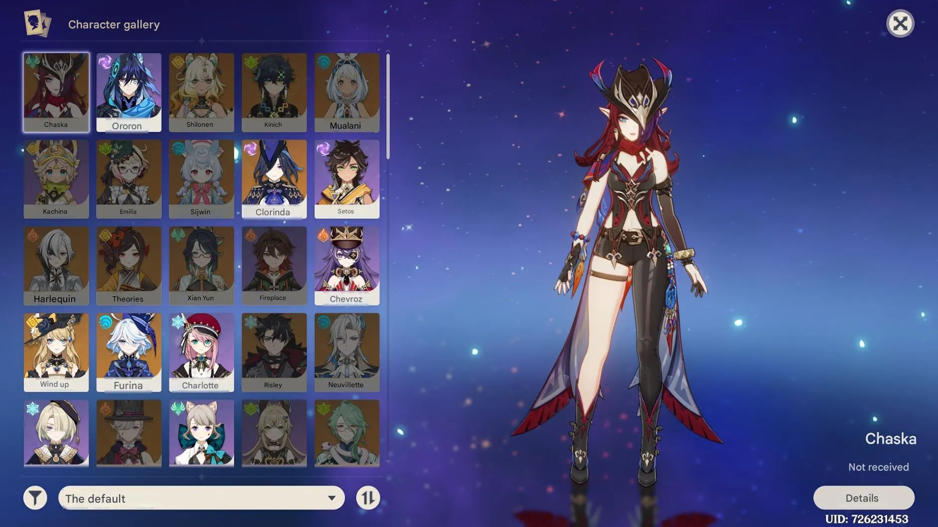 GI1151 AR57 Europe Lumine with 12 Five-Star and 8 Four-Star Characters, Staff of Homa, Strong Hidden Builds 